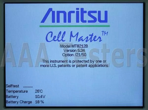 Anritsu CellMaster MT8212B Cable Antenna & Base Station Analyzer w/ Opts 21 & 50
