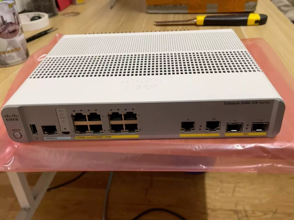 1PcS Used Cisco WS-C3560CX-8PC-S by Fedex or DHL #N907F YF