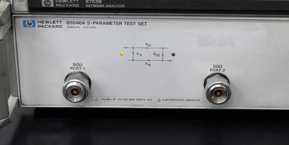 HP 8753B Network Analyzer with 85046A 300kHz-3GHz