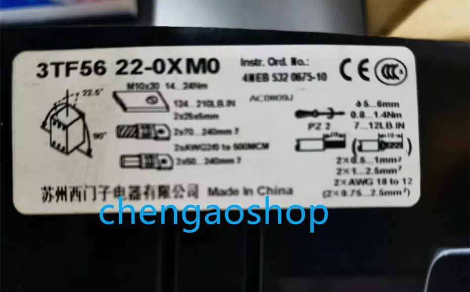 1PCS Siemens Contactor 3TF56 22-0XM0