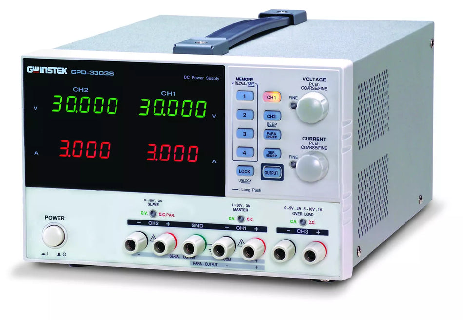 GW Instek GPD-2303S DC Power Supply Linear Programmable 2 Channel 30V 3A