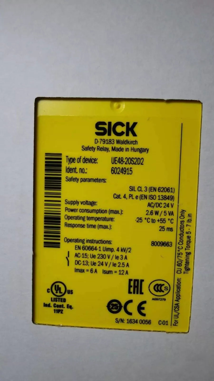 1PC NEW SICK UE48-20S2D2 6024915 safety relay #N3945 YF