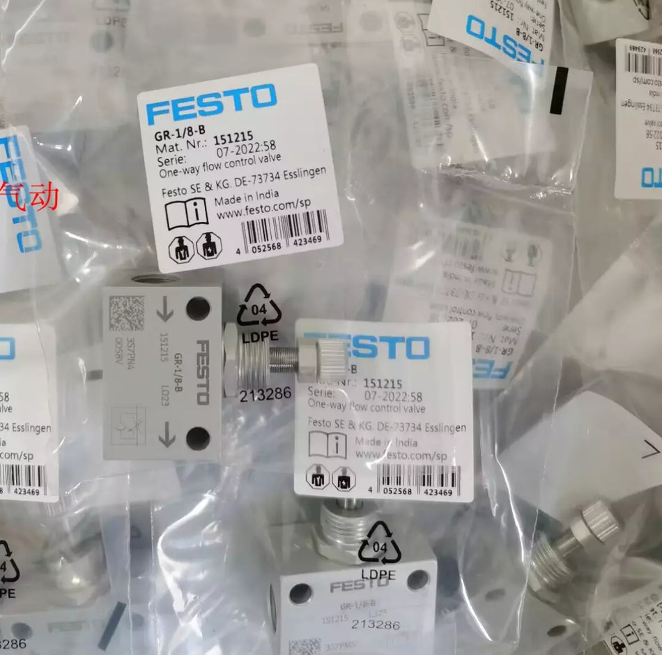 1PC New Festo GR-1/8-B 151215 Solenoid Valve - Fast Shipping