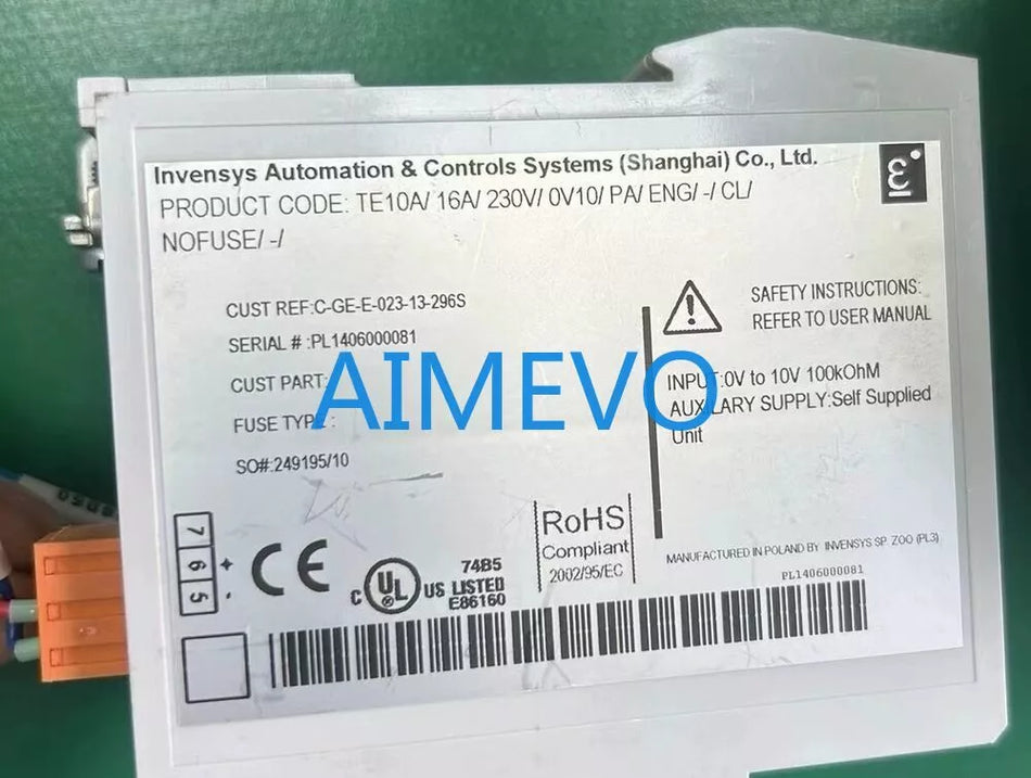 1pc USED Eurotherm TE10A 16A 230V power regulator TESTED