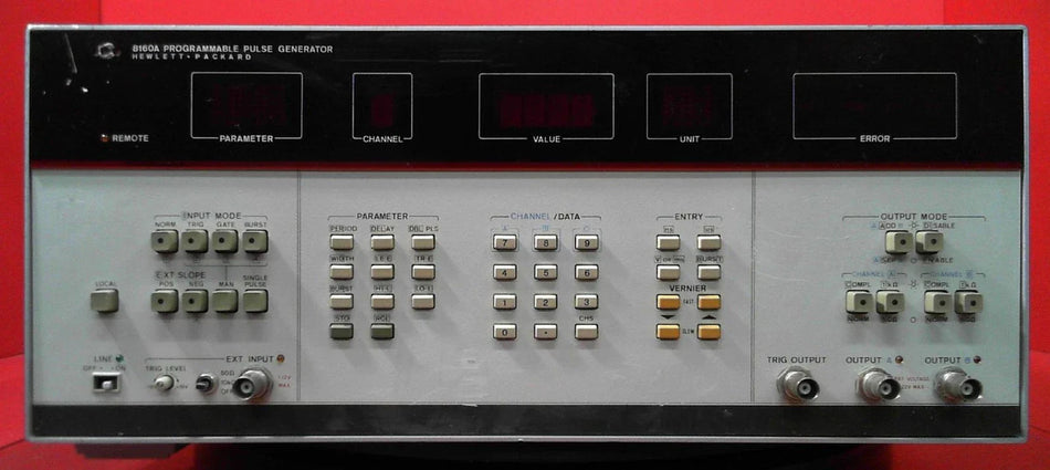 HP Agilent Keysight 8160A 2105A00523 50MHz Pulse Generator