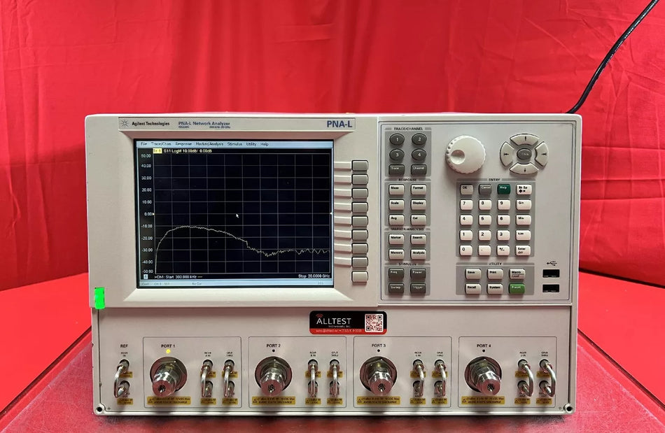 Agilent/Keysight N5230C PNA-L Microwave Network Analyzer, 300 kHz to 20 GHz, 4PT
