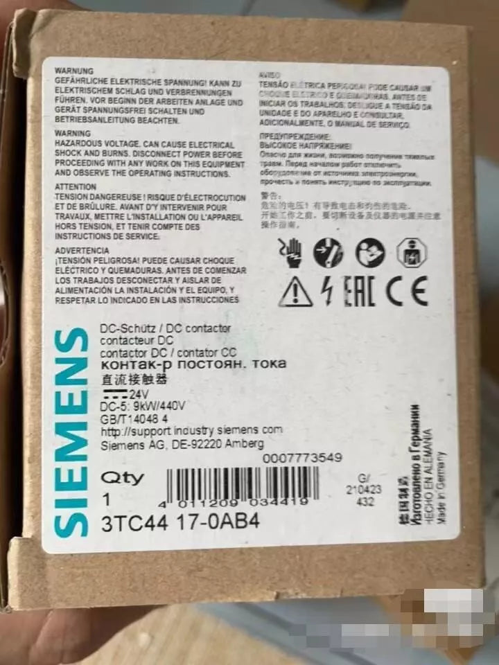 1pc NEW 3TC4417-0AB4 Contactor Original #V3BD CH