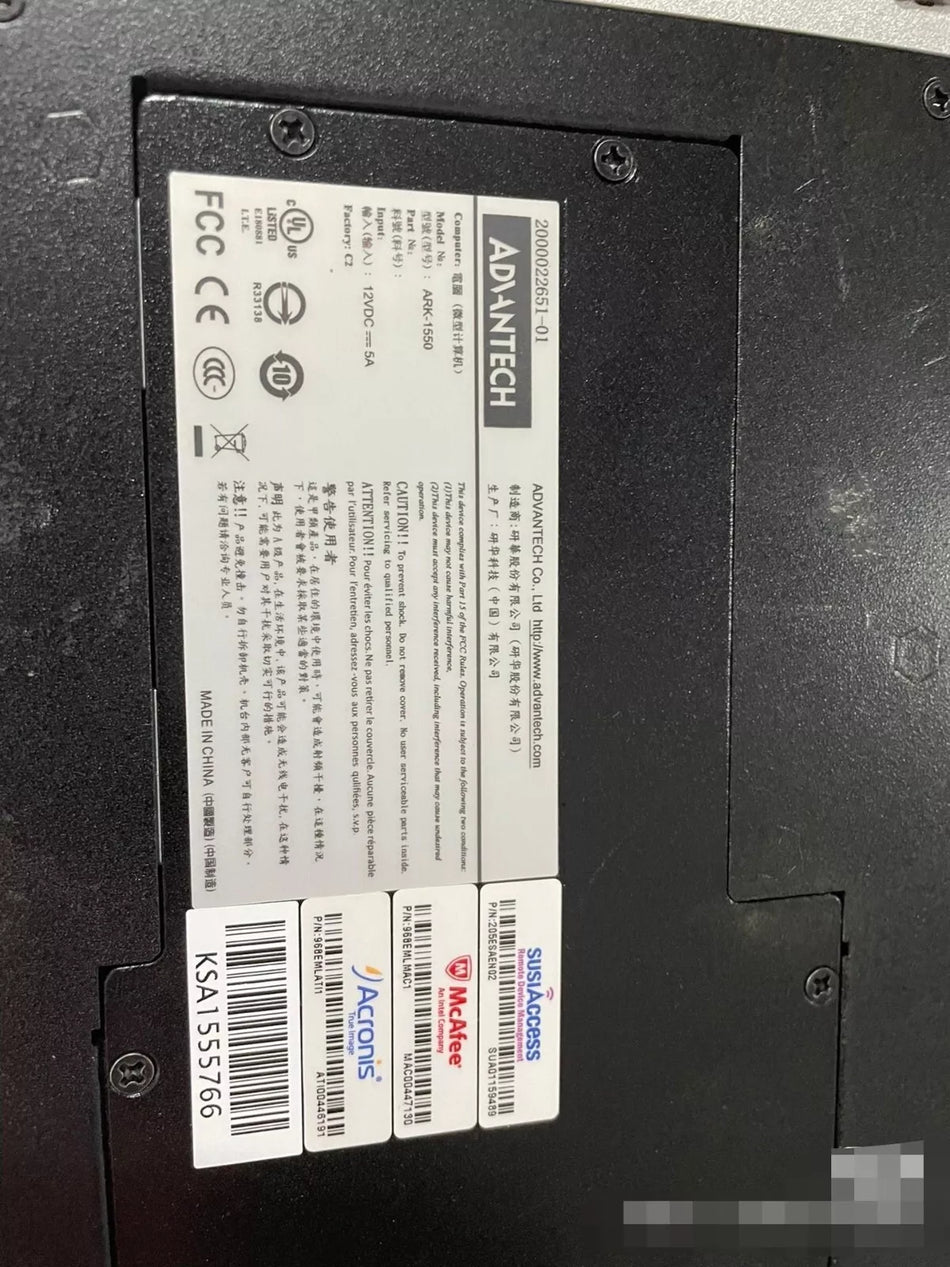 1pc USED Advantech ARK-1550 ARK 1550 ARK1550 TESTED By #V9NR CH