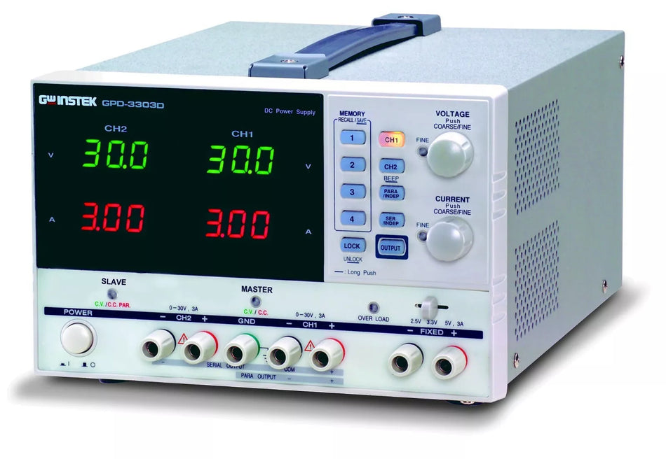 GW Instek GPD-3303D DC Power Supply Linear Programmable 3 Channel 195W
