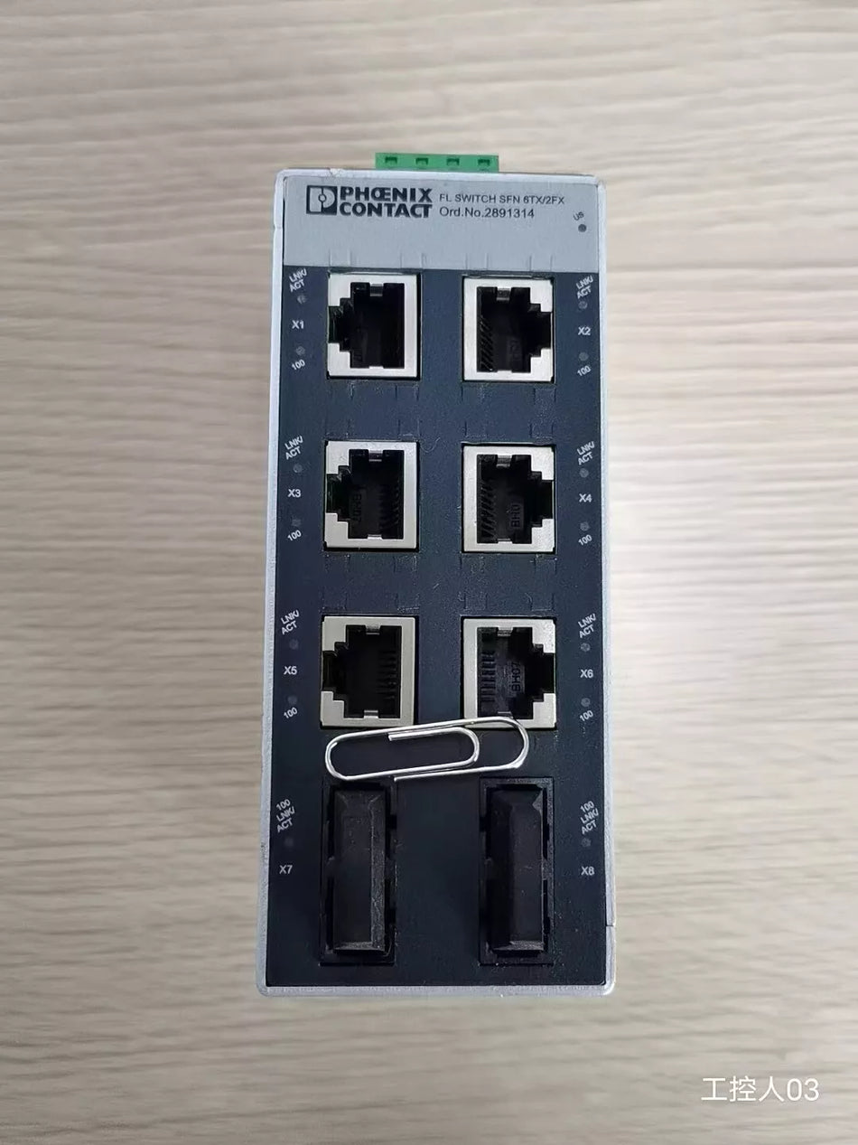 1PCS Test OK FL SWITCH SFN 6TX/2FX 2891314 Switch #N28 YF