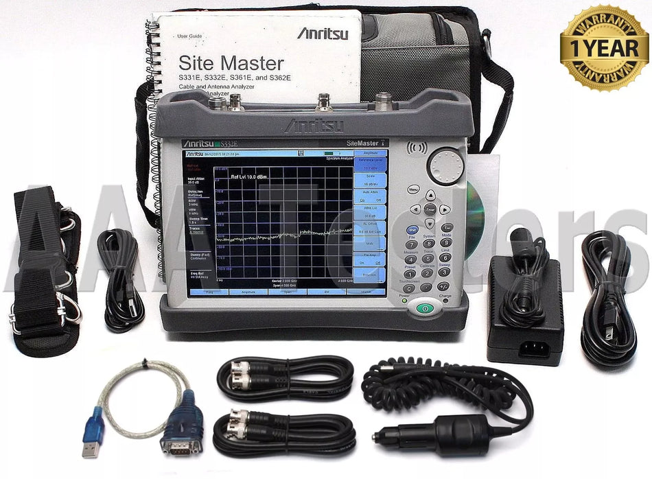 Anritsu Site Master S332E Cable / Antenna & Spectrum Analyzer Options: 28/29