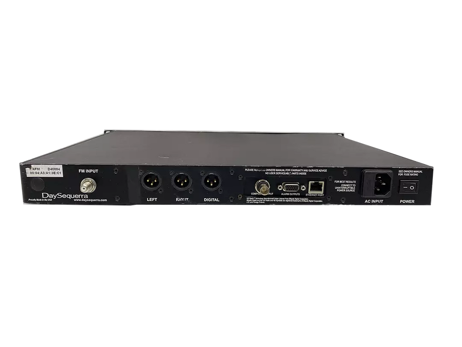 Day Sequerra M4FM DSPrecision FM Analog Modulation Monitor