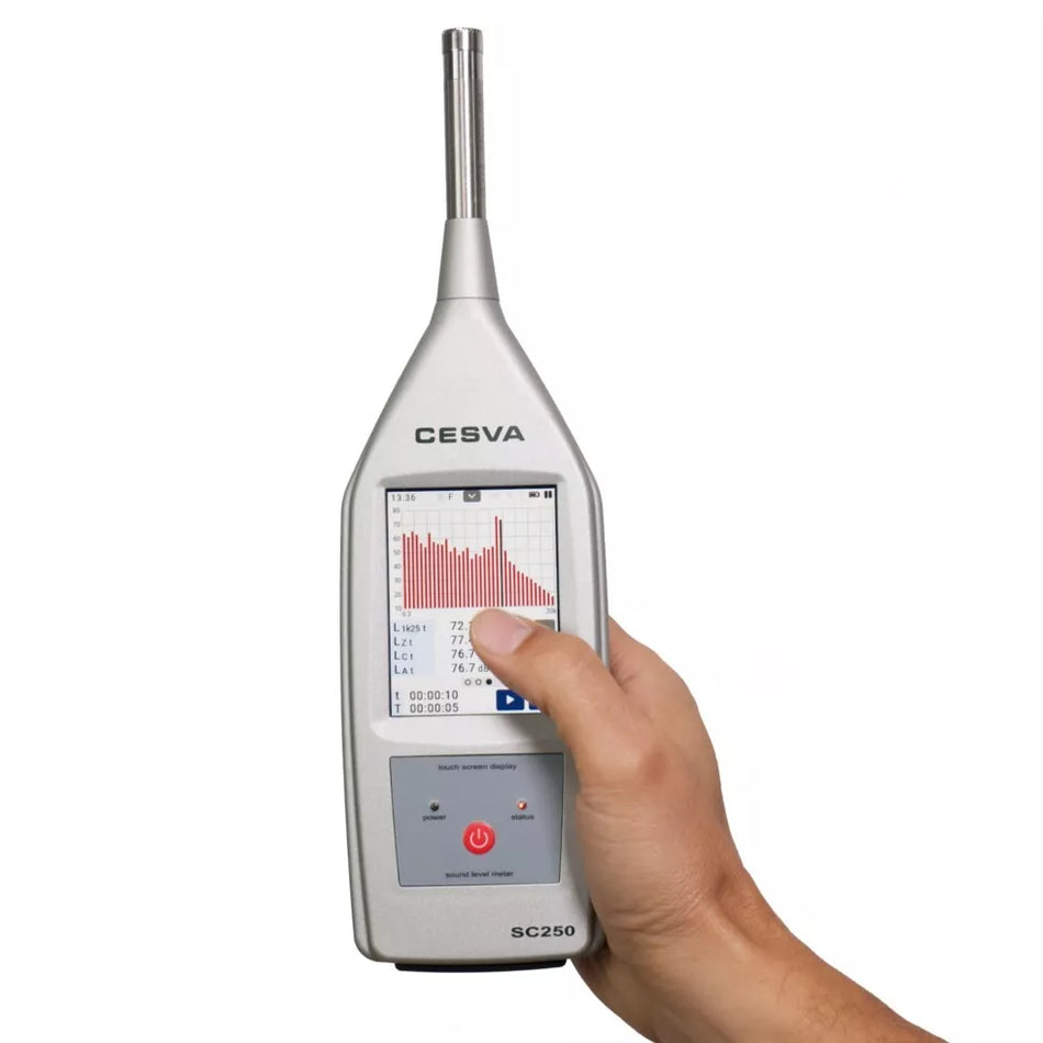 CESVA SC250 Sound Level Meter Class 1 23.5 db to 140 db Sound Meter