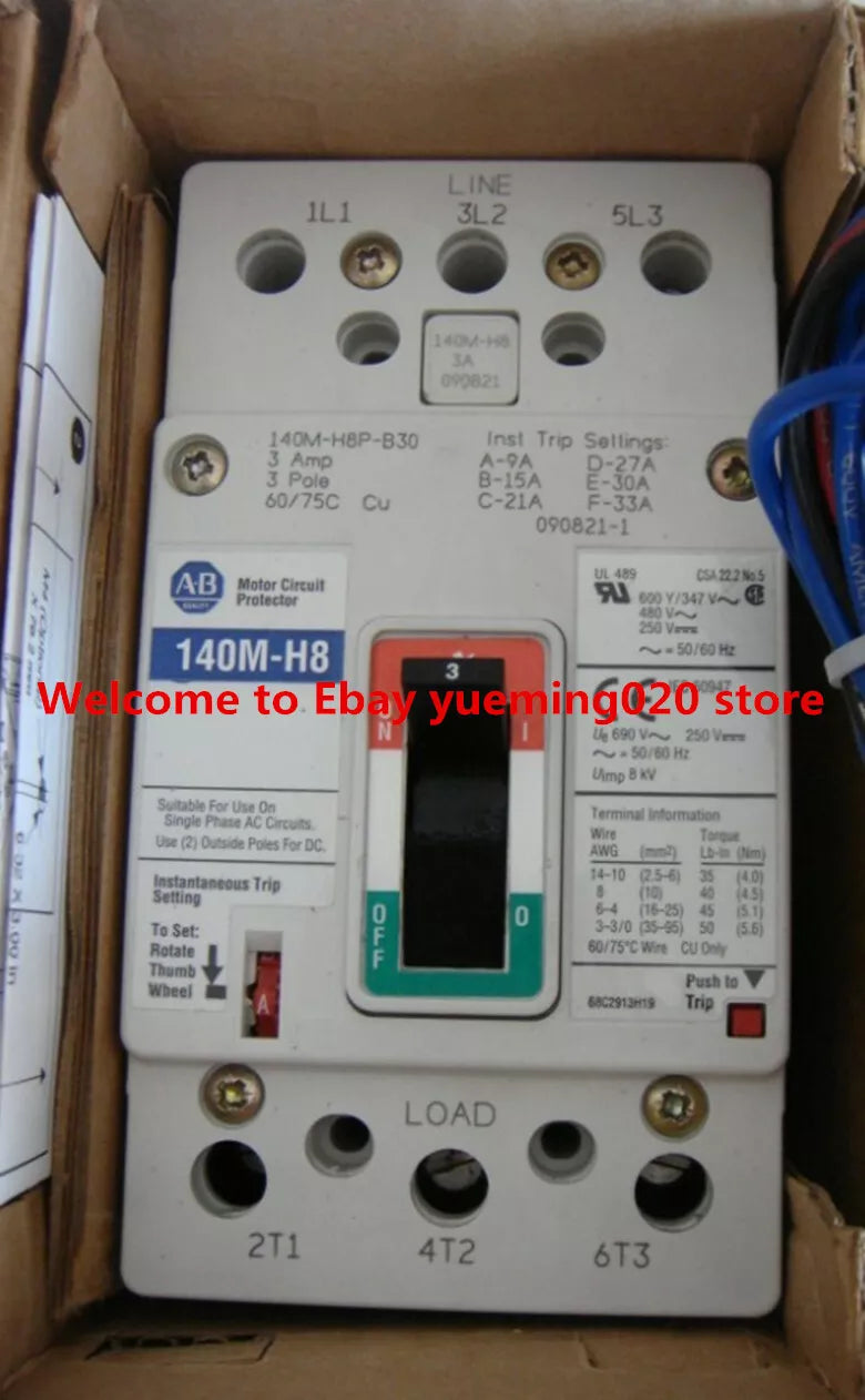140M-H8P-B30-XC Mot circuit protect