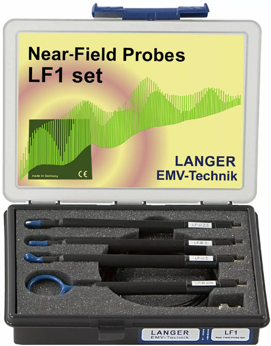 Langer EMV LF1 Set Near-Field RF Probes 100 kHz to 50 MHz H-Field EMC Tools