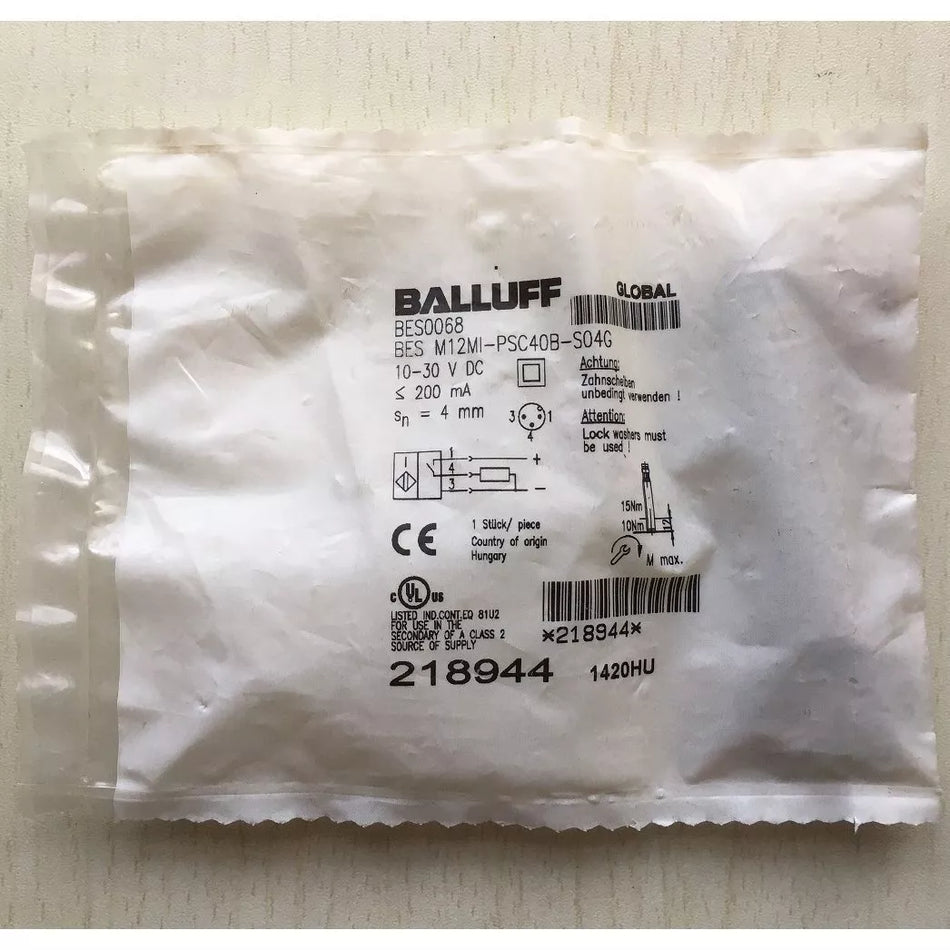 BALLUFF BES M12MI-PSC40B-S04G Proximity Switch Sensor