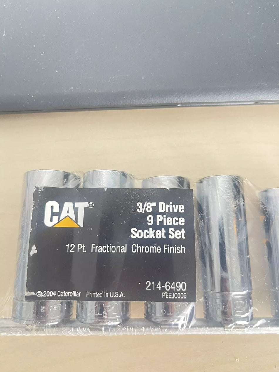 CAT 214-6490 3/8 Drive 9-Piece Socket Set - New Sealed
