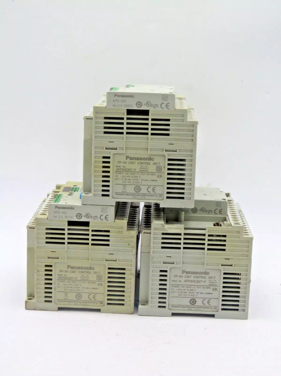 Used Panasonic AFPXHC30T-F Control Unit FP-XHC30T 100-240V 0.55A