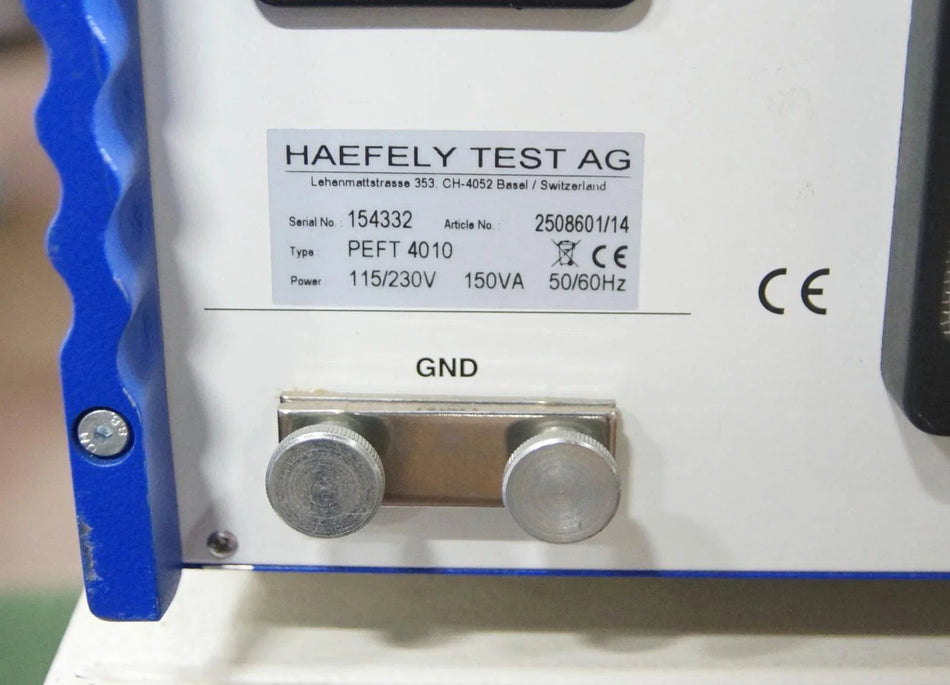 HAEFELY PEFT 4010 BURST TEST SYSTEM