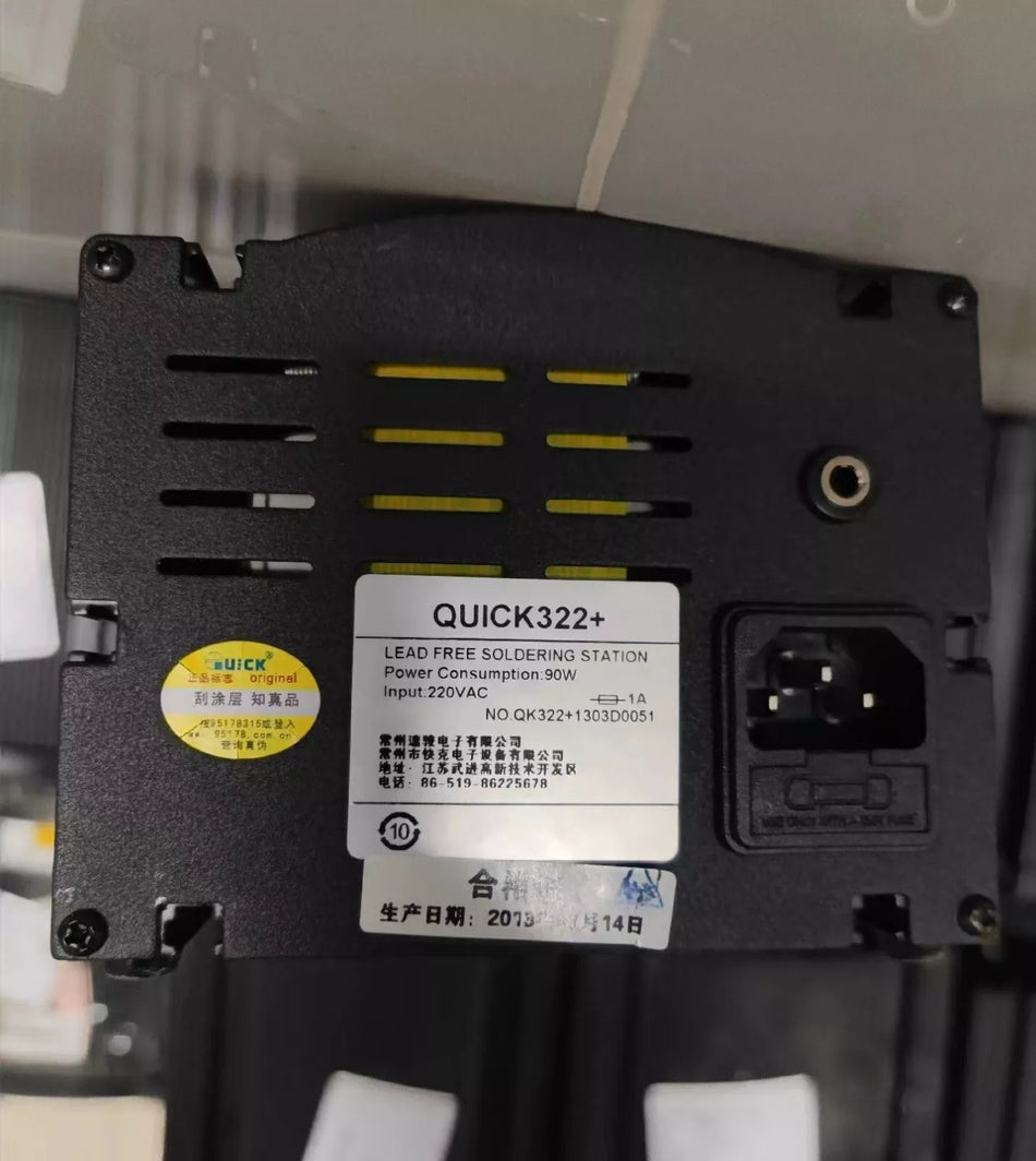 1pc USED QUICK 322+ QUICK322+ 220VAC LEAD FREE SOLDERING STATION TESTED #VMF0 CH