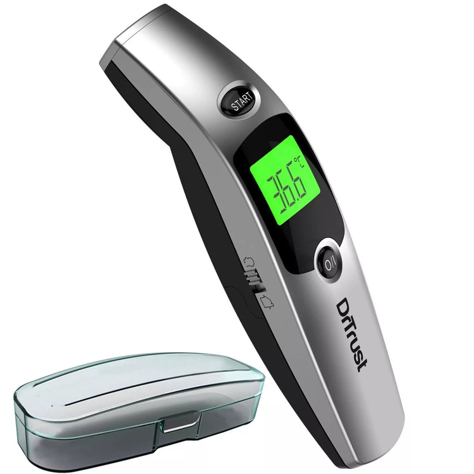 Dr Trust USA Forehead Infrared Thermometer - Digital with Fever Guide for Baby & Adult