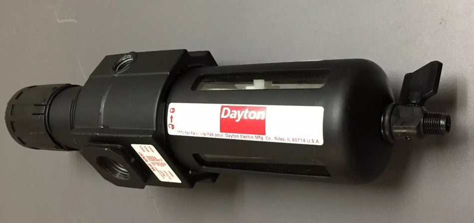 Dayton 4ZK97 Filter Regulator 150 PSIG 10 Bar Temp 125°F/50°C