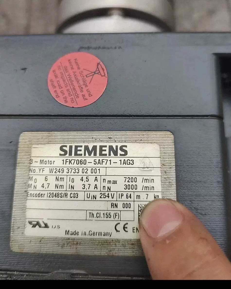 High Precision Siemens Encoder 1FK7060-5AF71-1AG3