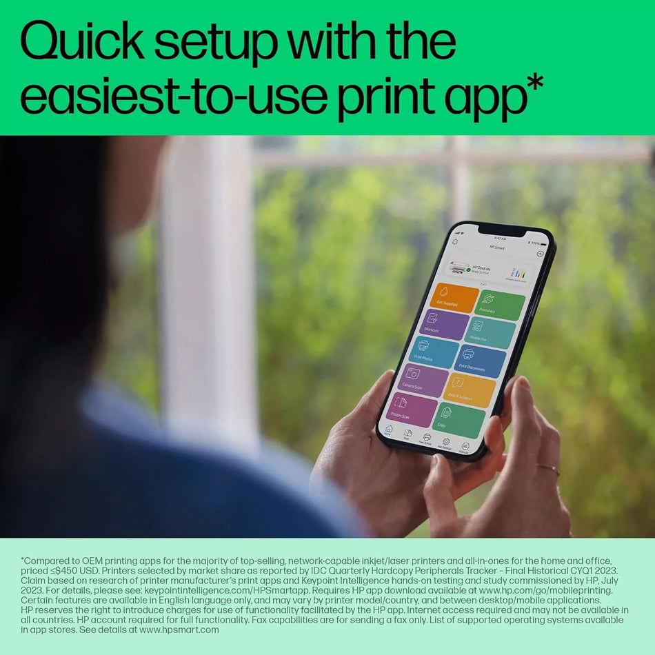 HP Ink Advantage Ultra 4929 Printer Copy Scan Self Reset WiFi Smart App Setup
