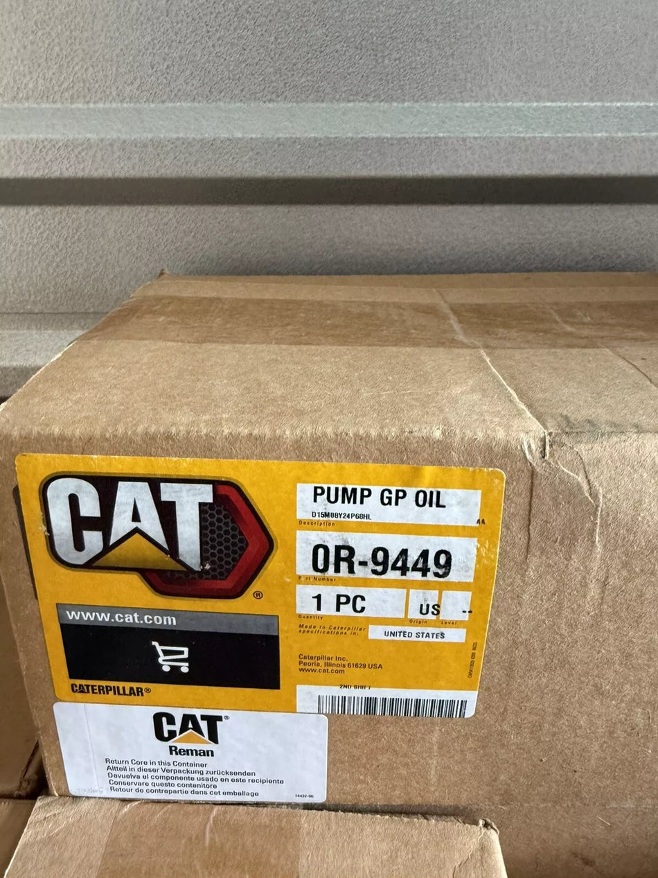 CAT 0R-9449 Engine Oil Gear Pump - New Sealed