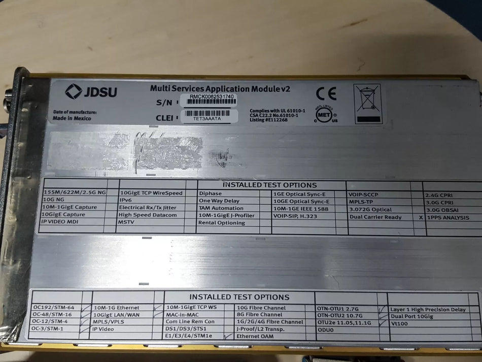 JDSU C1010V2 10G/10G Module Assembly TB/MTS-6000A (1740)