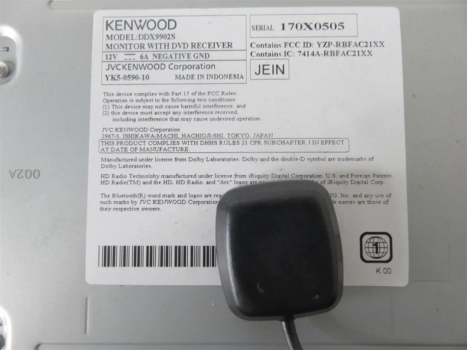 Kenwood eXcelon DDX9902S Android Auto, CD/DVD HD Radio