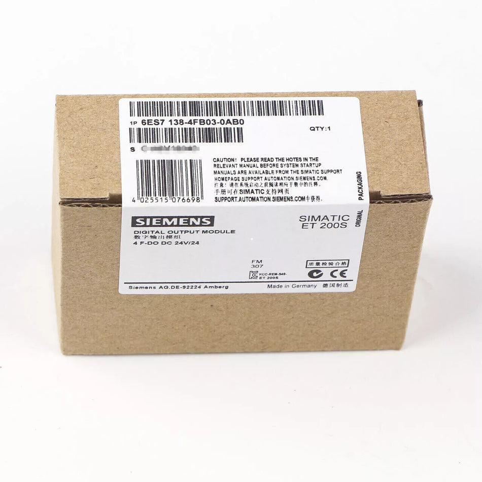 SIEMENS 6ES7 138-4FB03-0AB0 6ES7138-4FB03-0AB PLC Module In Box