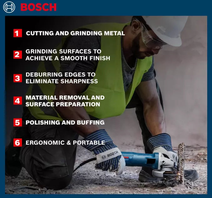 BOSCH Professional GWS 600 Angle Grinder for Versatile Cutting and Grinding