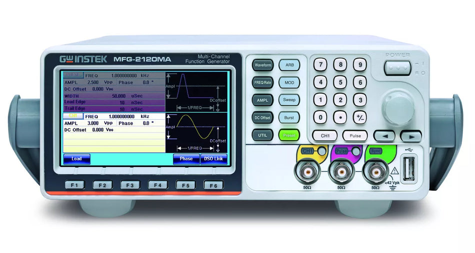 GW Instek MFG-2120MA Arbitrary Function Generator 20MHz AFG Pulse Mod Power Amp