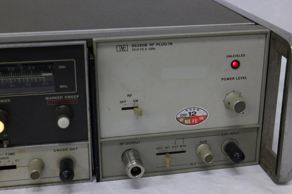 HP 8620C 86260B 10-15.5GHz >+10dBm Sweep Generator