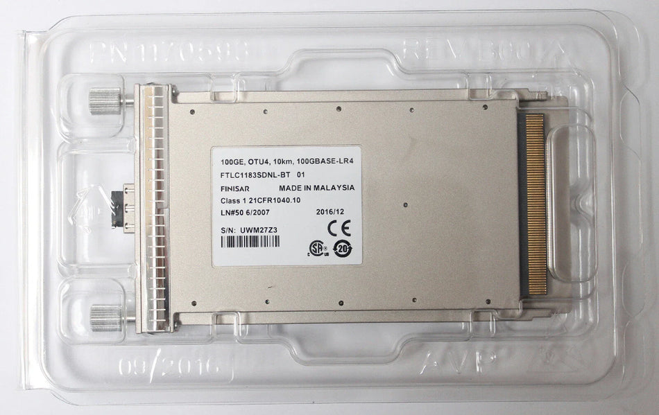 BTI BP3AMDLI CFP Transceiver 100G OTU4 10km 100GBASE-LR4 Finisar FTLC1183SDNL-BT