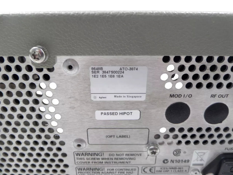 Agilent 8648B Signal Generator 9 KHZ - 2000 MHZ