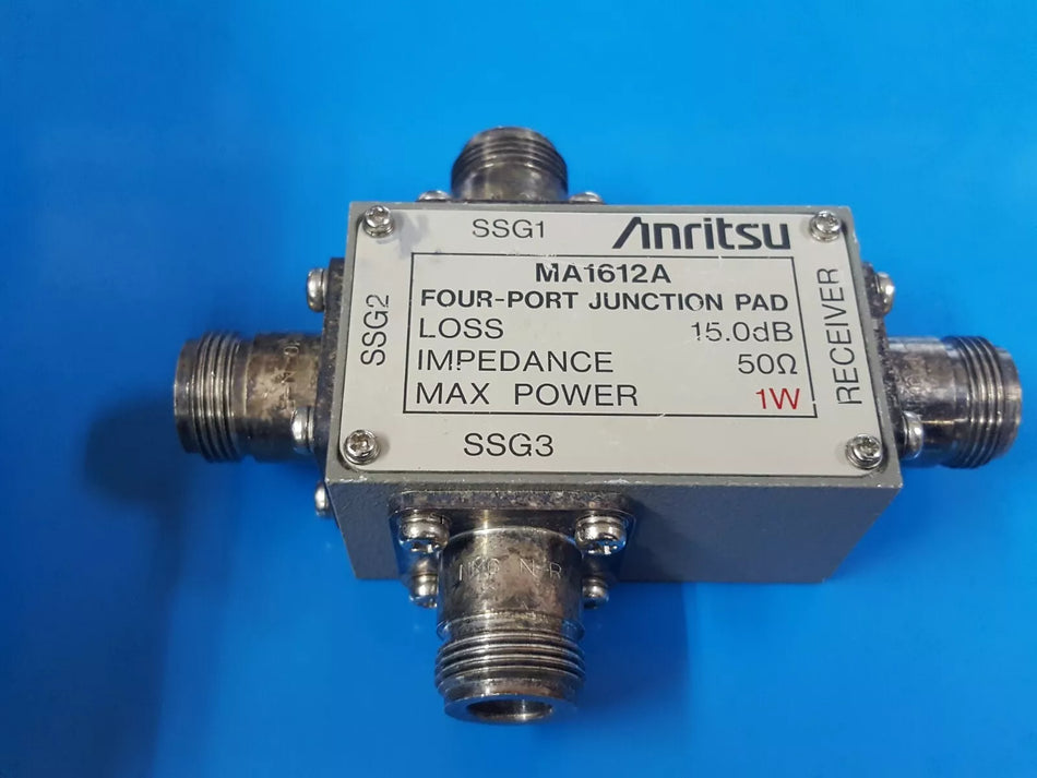Anritsu MA1612A Four-Port Junction Pad Loss 15dB Impedance 50 Ohms 1W (3463)
