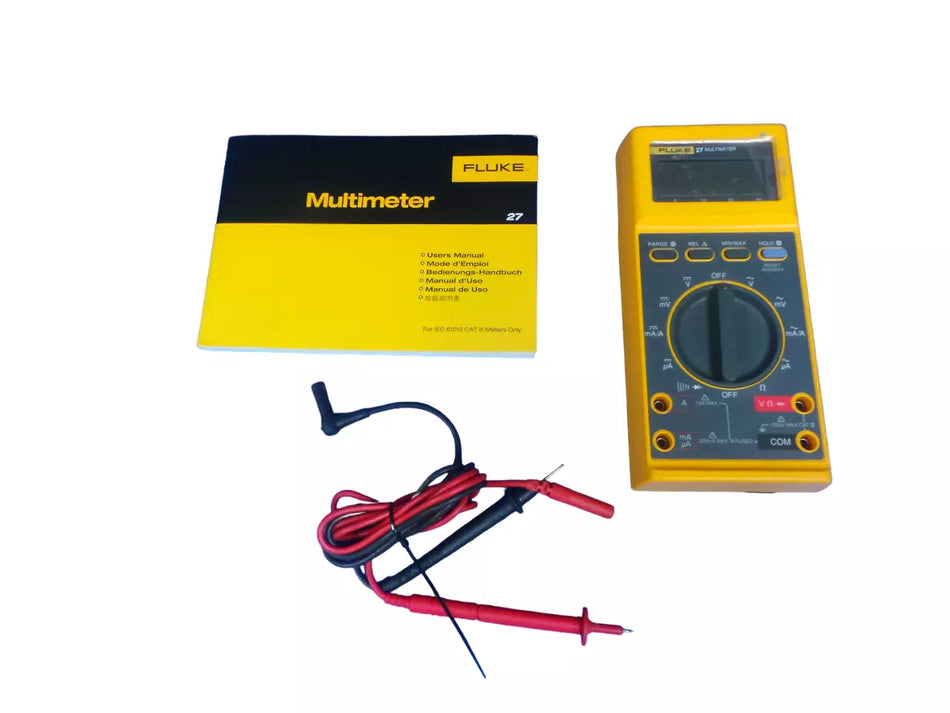 Fluke 27 Multimeter with HV Probe 80K-6 w/Caisse