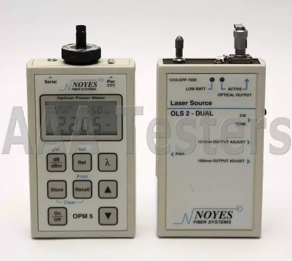 AFL Noyes OPM5 OLS2D SM Fiber Loss Test Set OPM5-3C OLS2-Dual OPM 5 OLS 2