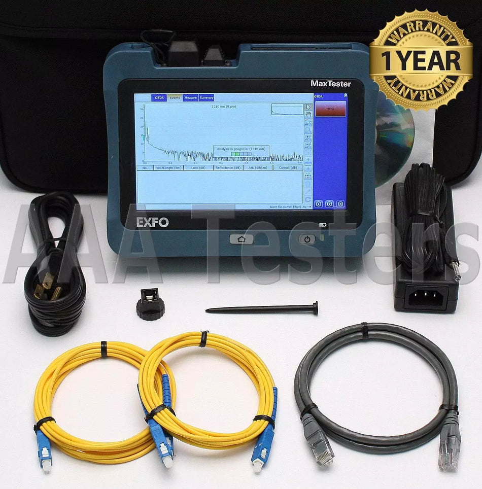 EXFO MAX-730C MaxTester SM Fiber OTDR w/ Power Meter & VFL