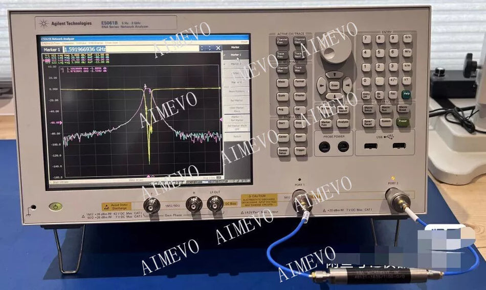 Keysight Agilent E5061B 100kHz-3GHz 50 ohm Network Analyzer opt:3L5,005