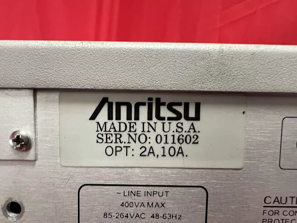 Anritsu 37397C 2A, 10A, Vector Network Analyzer (Lightning) 40 MHz to 65 GHz