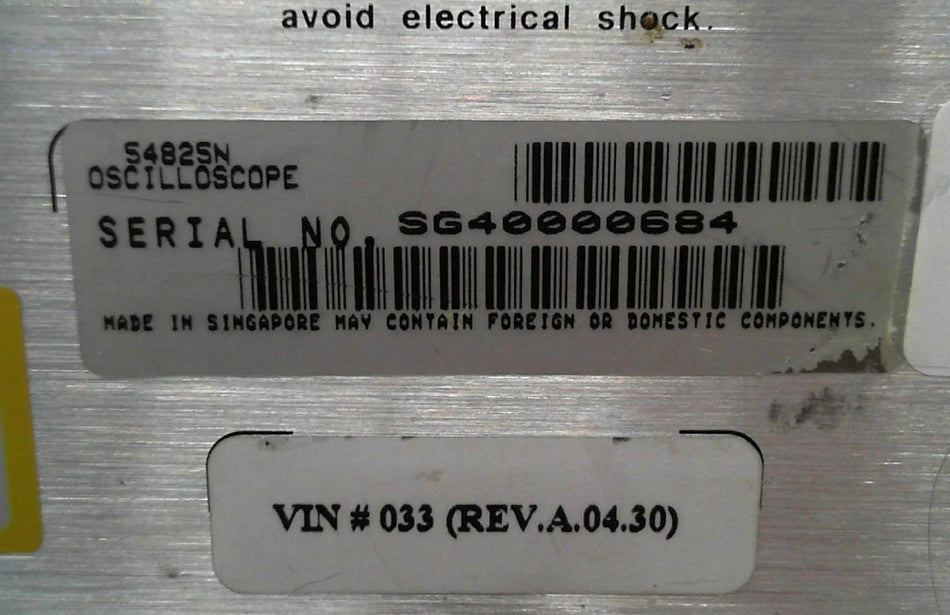 HP / Agilent 54825N Infiniium Oscilloscope 500MHz 2GSa/s SG40000684