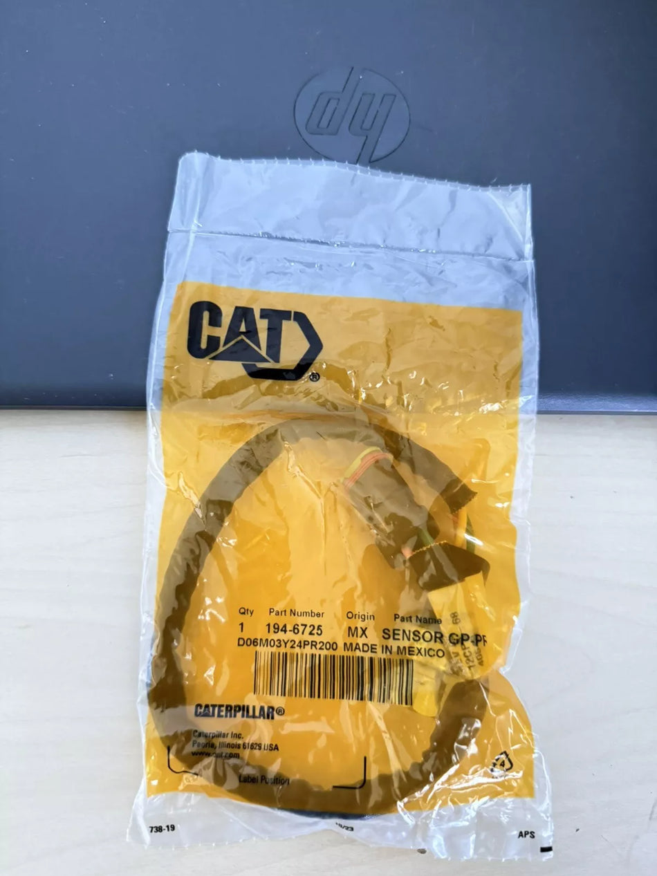 CAT 194-6725 1135KPA Steel Pressure Sensor - Genuine OEM