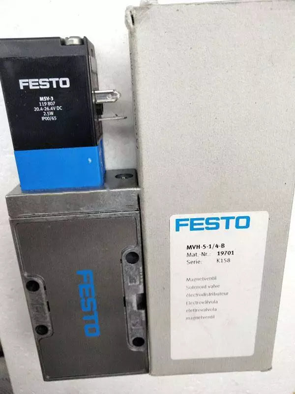 Festo MVH-5-1/4-B 19701 Solenoid Valve: Reliable Control Component