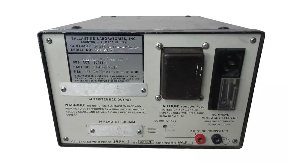 BALLANTINE 3440A RF Millivoltmeter - High Precision Measurement Instrument