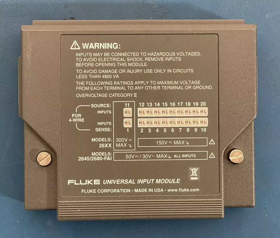 Fluke 2680A-180 Universal Input Module