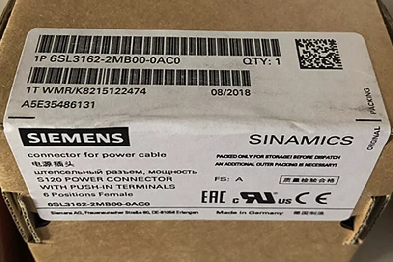 SIEMENS Power Plug 6SL3162-2MB00-0AC0 - Efficient and Reliable Power Adaptor