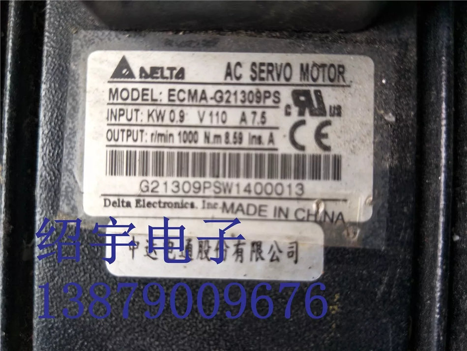 1PC USED ECMA-G21309PS motor #L4660Y LZ